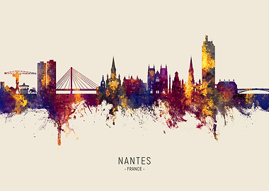 Nantes Skyline France