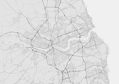Newcastle England Map