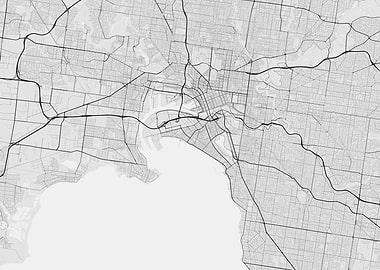 Melbourne Australia Map