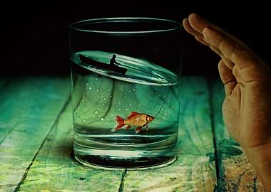 Water Glass Angler Fish