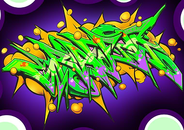 green graffiti