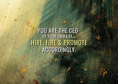 You are the CEO