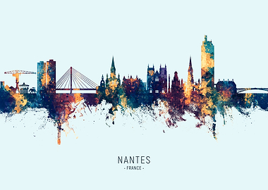 Nantes Skyline France