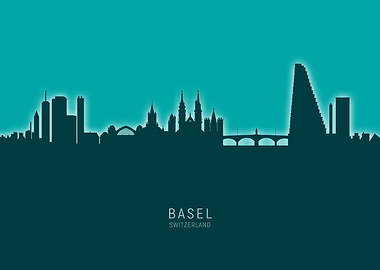 Basel Skyline Switzerland