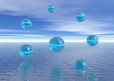 Abstract Blue Circle