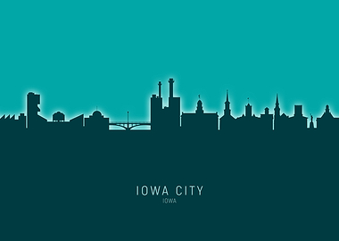 Iowa City Skyline Iowa