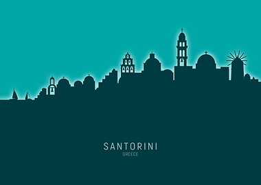 Santorini Skyline Greece