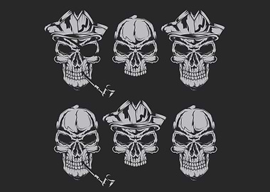 Skull Pirate Head
