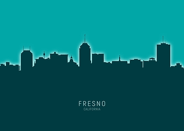 Fresno Skyline California