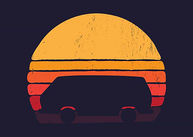Van at Sunset