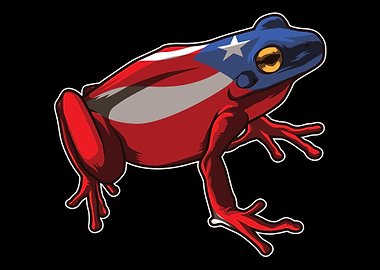 Coqui Frog Boricua