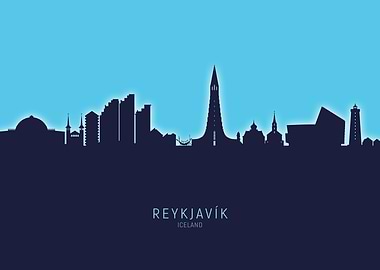Reykjavik Skyline Iceland