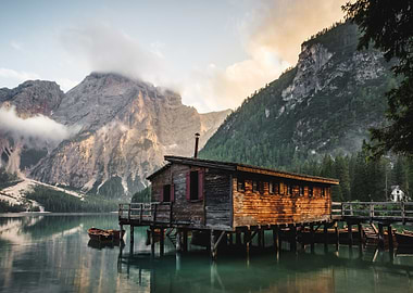 Mountains on Lake Italy