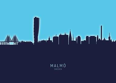 Malmo Skyline Sweden