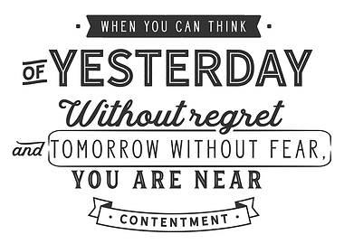 yesterday without regret