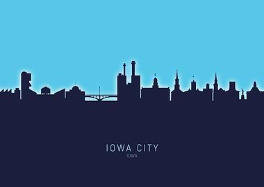 Iowa City Skyline Iowa
