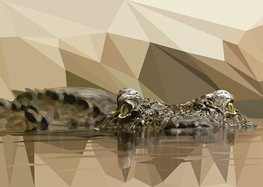 Low Poly Crocodile