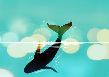 whale bokeh