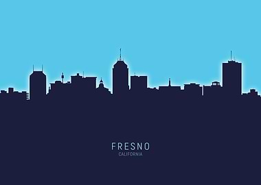 Fresno Skyline California