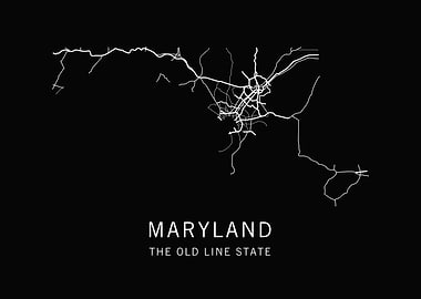 Maryland State Road Map