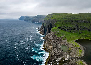 Sea Cliffs Lake by Drone