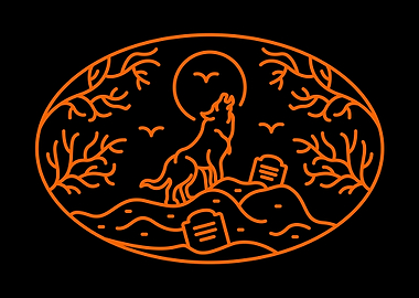 Wild Wolf on Halloween