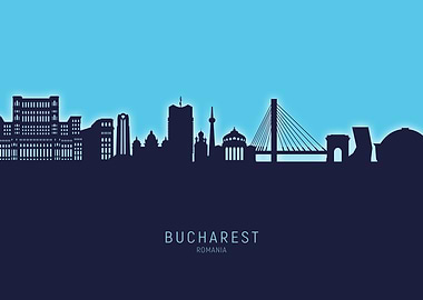 Bucharest Skyline Romania