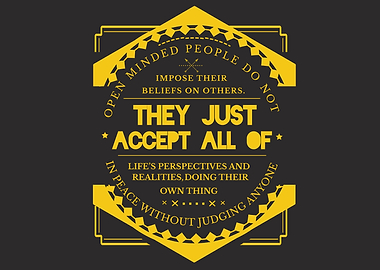 open minded people