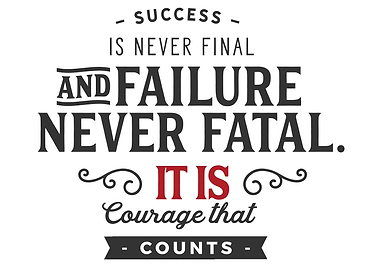 Success is never final