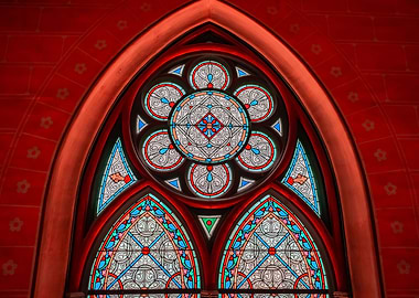 Red Stained Glass