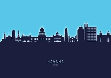Havana Skyline Cuba