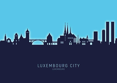 Luxembourg City Skyline
