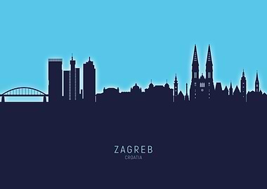 Zagreb Skyline Croatia