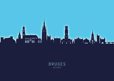 Bruges Skyline Belgium