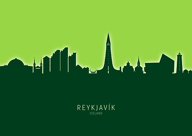 Reykjavik Skyline Iceland