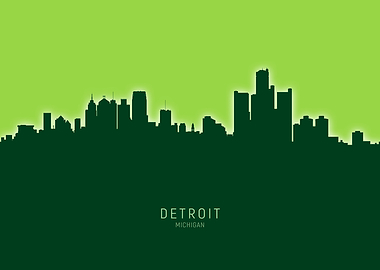 Detroit Skyline Michigan