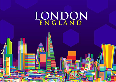 London Landscape Pop Art