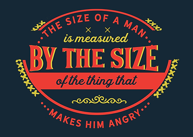 The size of a man