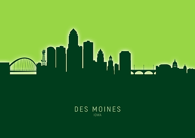 Des Moines Skyline Iowa