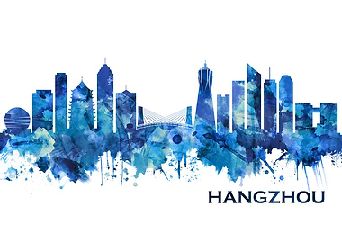 Hangzhou China Skyline