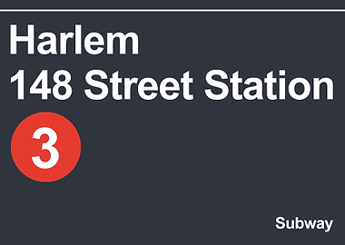 harlem 148 subway sign