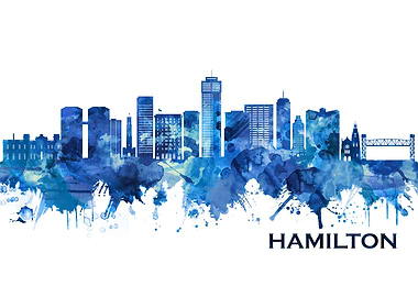 Hamilton Canada Skyline