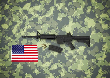 American assault rifle