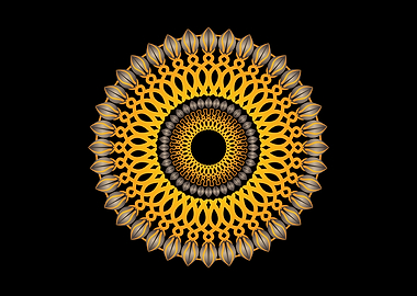 Orange Mandala