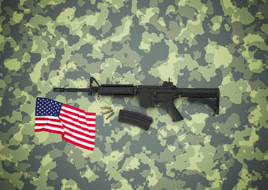 American assault rifle