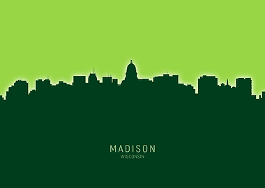 Madison Skyline Wisconsin