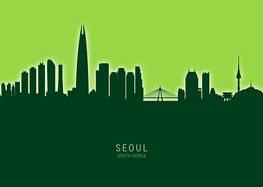 Seoul Skyline South Korea