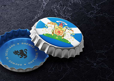 Scotland beer cap
