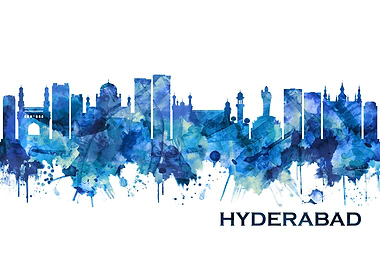 Hyderabad India Skyline