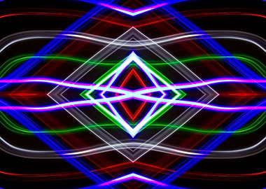 Geometric Neon Lights